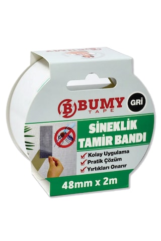 Bumy Sineklik Tamir Bandı 48mm X 2m Gri 2 Metre