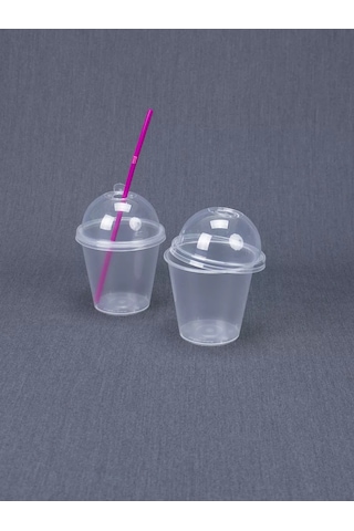 Softhomeplast Bubble Cup 300 Ml 20'li Şişeli Gonta Kapaklı Parlak Kupa 232455712 Beyaz