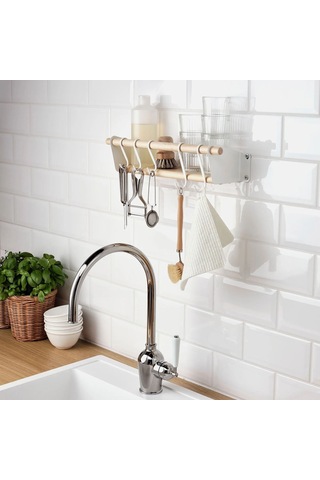 Ikea Nereby Banyo Askısı 5 Kancalı 5'li 8 X 11 Cm Beyaz