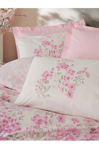 Cotton Box Çift Kişilik Nevresim Takımı Floren Pembe Görsel
