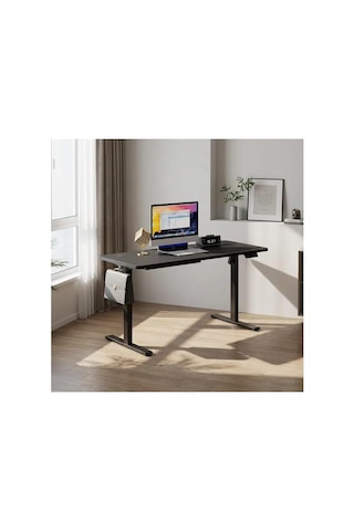Adornist - Yüksekliği Ayarlanabilir Ergonomik Bilgisayar & Çalışma Masası - Tek Motorlu 2 Hafızalı Siyah, 120 Çok Renkli