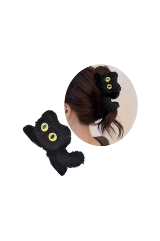 Sevimli Kediler Peluş Saç Tokası Tatlı Tüylü Saç Tokası Prensesle Diğer