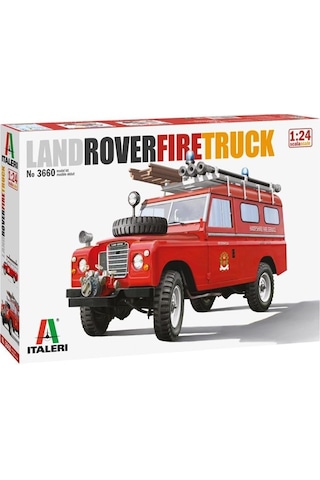 Italeri 3660s 1/24 Ölçek, Land Rover İtfaiye Aracı, Plastik Model Kiti-29494