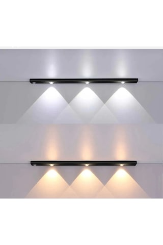 Mutfak Tezgah Altı Dekoratif Şarjlı Led Aydınlatma Armatür 40 Cm Otomatik Harekete Çok Renkli