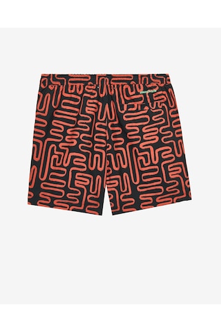 Skechers M 5 Inch Allover Print Swimshort Erkek Siyah Deniz Şortu S241113-001 Siyah