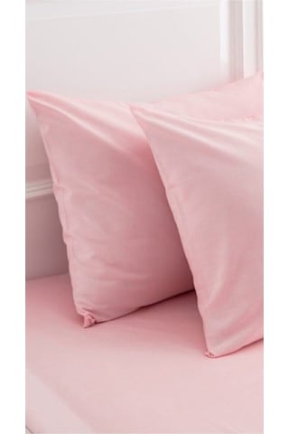 Bonjardinhome Pembe Pamuklu İki Adet 50x70 Yastık Kılıfı Pembe Pembe