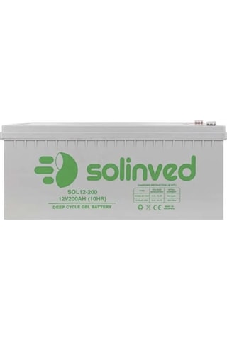 Solinved 200ah Jel Akü 12v Solinved