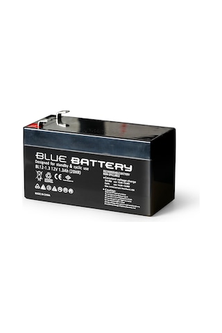 Blue Battery 12 Volt 1.3 Amper Bakımsız Kuru Akü Ups Aküsü