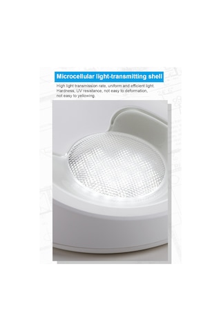 Suofeng Dış Mekan Güneş Enerjili Radar Sensörlü Ip65 Su Geçirmez Duvar Lambası - Beyaz Kasa Beyaz Işık Beyaz