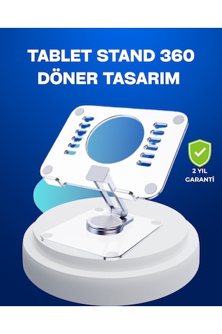 Katlanabilir Standı Ayarlanabilir Kaymaz Şeffaf Tasarım Cok Renkli