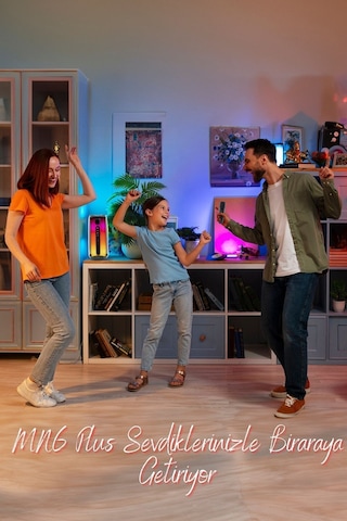 Pluse 5 Mikrofonlu Hoparlör/360 Ledli Hoparlör/dekoratif Aydınlatma/led Işıklı Gece Lambası