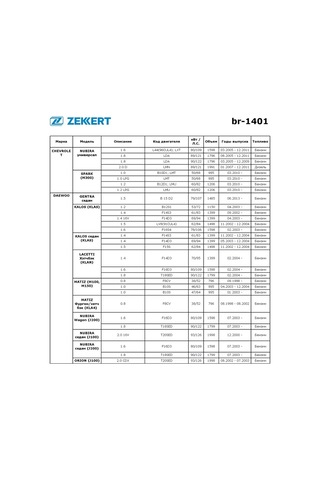 Zekkert Chevrolet Aveo, Lacetti İçin Kaliper Kılavuzlu Set 341687594