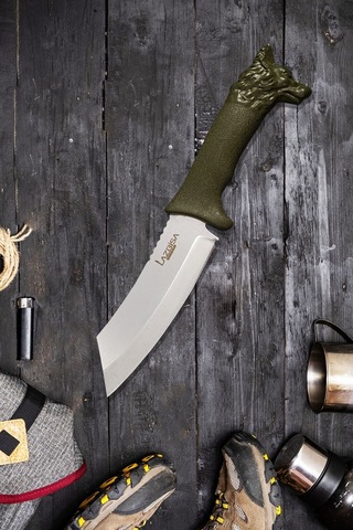 Outdoor Piknik Kamp Bıçağı Bıçak Kılıflı Mutfak Bıçağı Çakısı 026 Yeşil