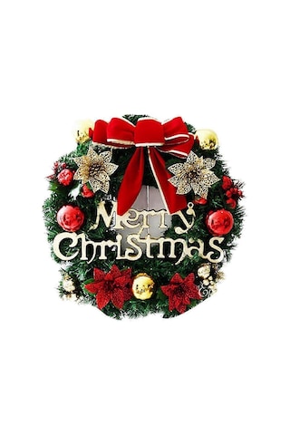 Wjtg Kapı Çelengi Noel Noel Dekorasyon Çelengi Noel Çelengi Noel Çelengi Çanlı Noel Çelengi Noel Dekoratif Çelengi 30c