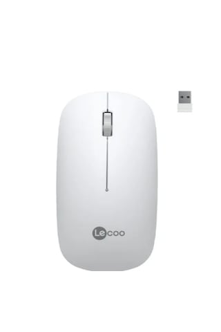Lecoo Ws214 Kablosuz 1200dpı 3 Tuşlu Optik Mouse Gri/siyah/beyaz