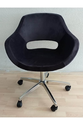 Kamusalmarket Büro Koltuğu Krom Yıldız Ayaklı Döküm Sünger