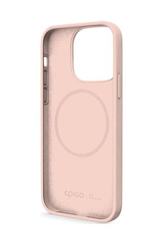Epico Silicone Magnetic - Magsafe Compatible Case Apple iPhone Uyumlu 13 Pro Max - Candy Pink Pembe