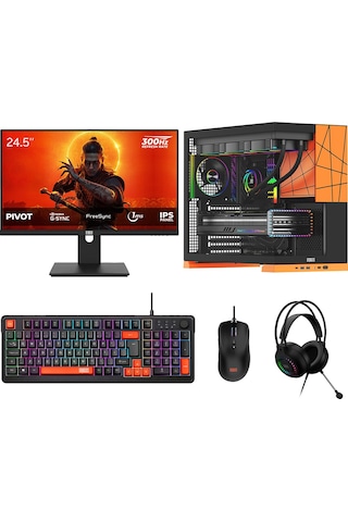 Dragos DRX9765 Intel Ultra 7 265KF 16 GB 512 GB Nvme SSD 32 GB RTX5090 24.5" Dos Masaüstü Oyuncu Bilgisayarı