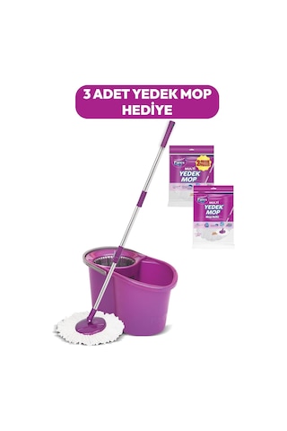 Parex Tornado Otomatik Temizlik Seti Ve 3'lü Yedek Mop Paketi