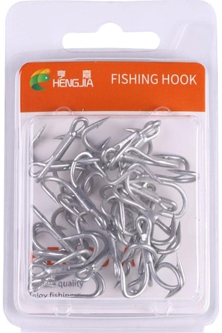 20 Adet/kutu Balıkçılık Üçlü Kanca Döküm Balıkçılık Kanca Yüksek Karbon Çelik Süper Keskin Mukavemetli Karbon Çelik Açı Kanca 4