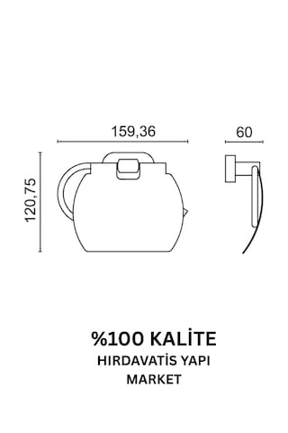 Çelik Banyo Paslanmaz Pirinç Zirve Kapaklı Kağıtlık