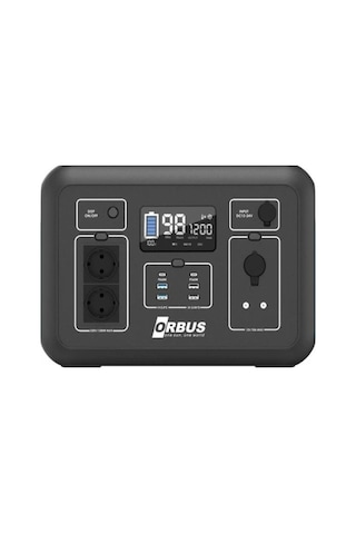 Orbus 1200w Power Station Taşınabilir Güç Kaynağı Güç İstasyonu