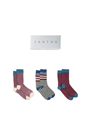 Kadın Gelida 3'lü Soket Çorap Renkli