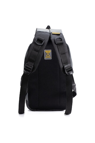 Newish Polo Unisex Minimal Sırt Çantası Laptop Bölmeli Şehir İçi Kullanım - New406 Gri