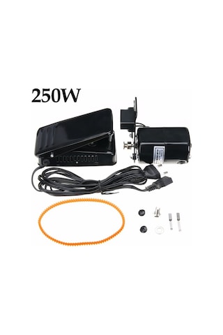 250W 10500 Rpm Ev Tipi Aile Dikiş Makinesi Motoru ve Pedalı
