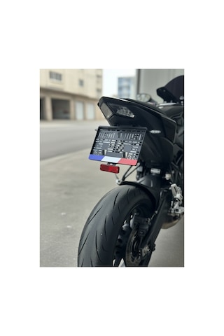 Fransa Motor Plaka Çerçevesi 1 Adet Esnek Plakalık Motor Plakalık