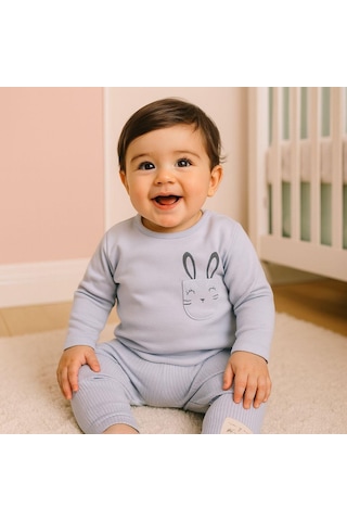 Aruba Rabbit Omuzdan Çıtçıtlı Takım Lila