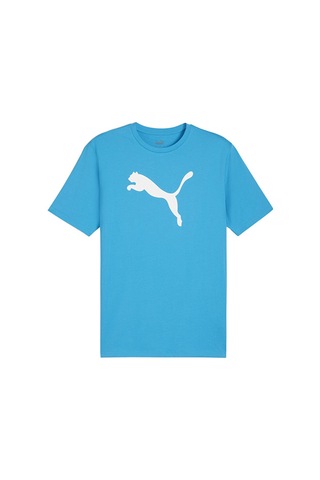 Puma Teamrise Logo Jersey Cotton Erkek Günlük Tişört 65870502 Mavi 65870502 Mavi