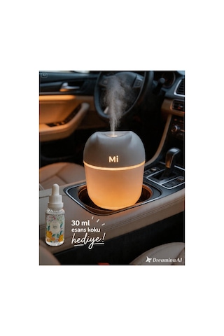 Araba Koku Difüzörü Nemlendirici 250 Ml Led Işıklı