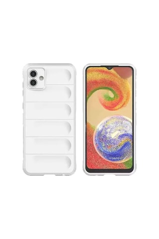 Samsung Galaxy A05 Kılıf Optimum Silikon - Krem Çok Renkli