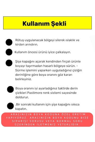 Piano Black Parlak Siyah - Fırçalı Kutuda Rötuş Boyası 30ml.