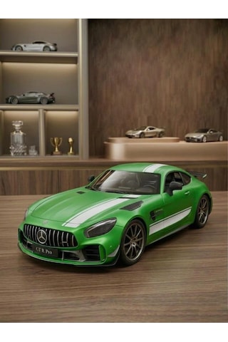 Uzaktan Kumandalı Işıklı Şarjlı 2.4ghz Mercedes-benz Amg Gt R Pro 1:12 Ölçekli Dev Oyuncak Araba Yeşil