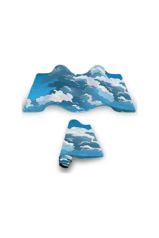 Porge Gaming Mouse Pad 70x30 Mouse Pad Xl Büyük Oyuncu Mouse Pad Speed Bulut Mousepad Blue Cloud, 70x30 Cm 3mm Kalı