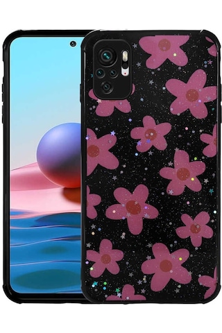 Xiaomi Poco M5S Kilif Simli Desenli Kamera Korumali Popy Kilif 559424706