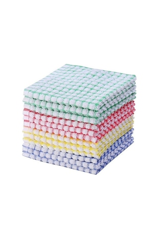 Prestigegoods 10 Adet Mutfak Bulaşık Bez Seti - Çevre Dostu Bulaşık Havlusu, Emici, Kolay Bakım, 30x30cm