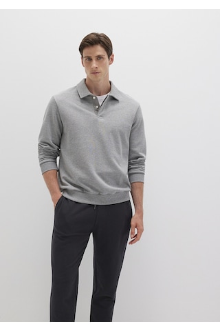 Mavi - Polo Yaka Gri Sweatshirt 0s10420-80018 Gri