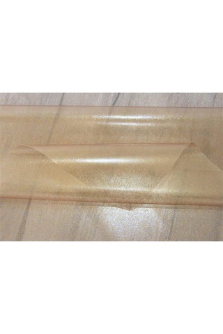 Pvc Şeffaf Simli Silinebilir Masa Örtüsü 005 Altın