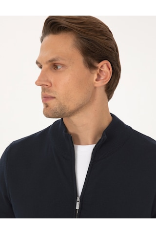 Pierre Cardin Erkek Lacivert Hırka Triko 50317409-vr033 Lacivert