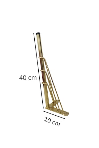 4'lü Metal Mobilya Ayağı Gold 40 Cm Sehpa Puf Koltuk Ayağı Vidalı Hairpin Ayak Altın