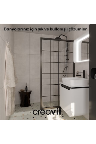 Creavit PL18806 Planet İkili Askılık Krom