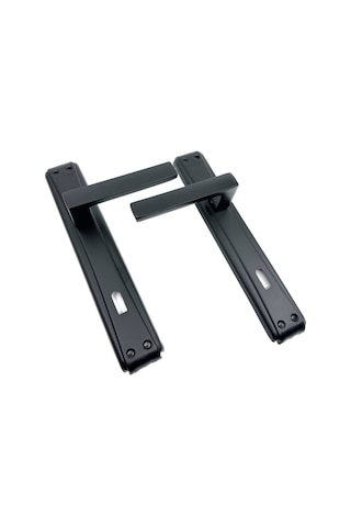 Lama Aynalı Kapı Kolu Mat Siyah Oda