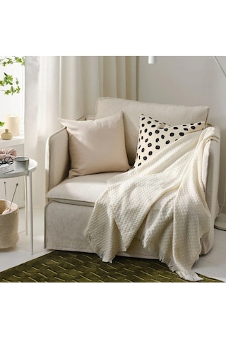 Ikea Hornmal Polar Koltuk Örtüsü Tek Kişilik 130 X 170 Cm Bej