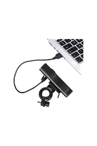 Schulzz 20.000 Lümen 2T6 Led Usb Şarj Bisiklet Farı Lambası Siyah