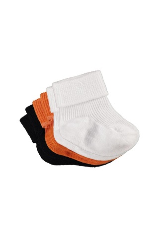 Civil Baby Classic Kıvrık 3'lü 6- Bebek Erkek Çorap Set - Standart 18 Ay Çok Renkli