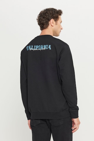 AC&Co / Altınyıldız Classics Erkek Sıyah 2 İplik Pamuklu Standart Fit Normal Kesim Rahat Bisiklet Yaka Sweatshirt Siyah