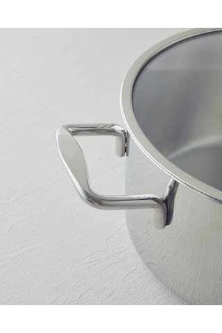 English Home Glow Çelik Derin Tencere 20x10 Cm Silver Silver
